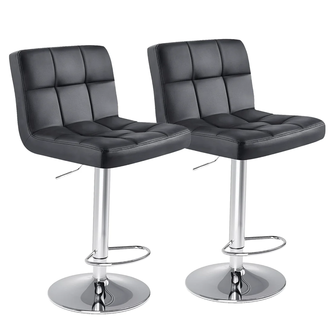 DUMOS 24-Inch Saddle Bar Stools, Set of 2, Set of 2