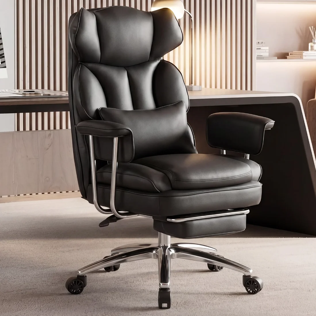 DUMOS Executive PU Leather Office Chair