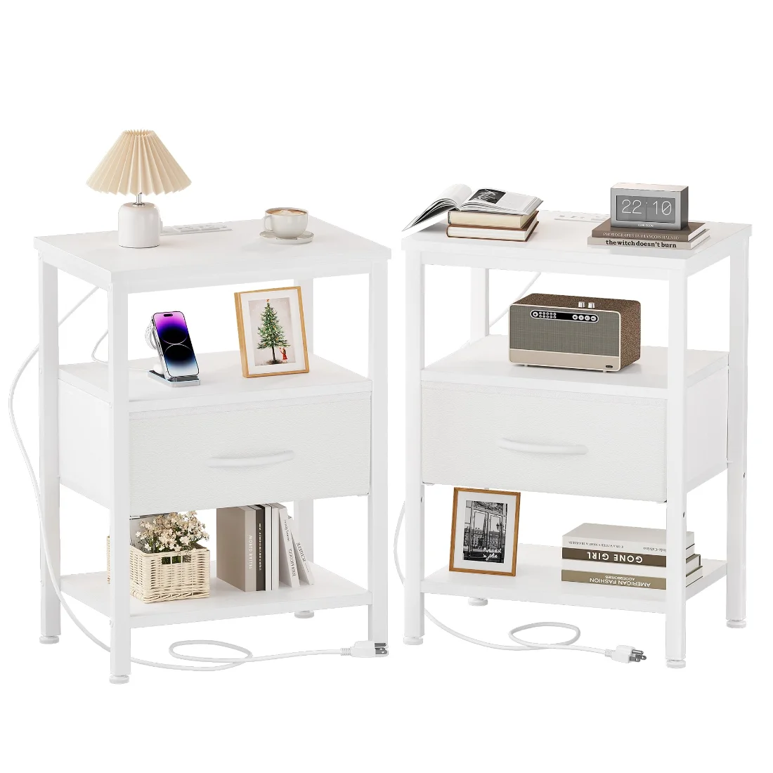 DUMOS Charging Nightstands, Set of 2