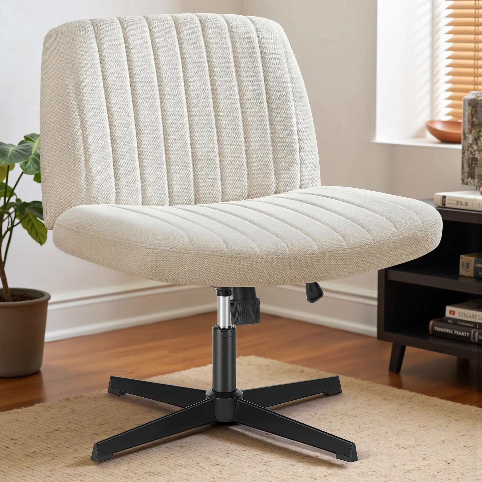 DUMOS Criss-Cross Vanity Chair, No Wheels