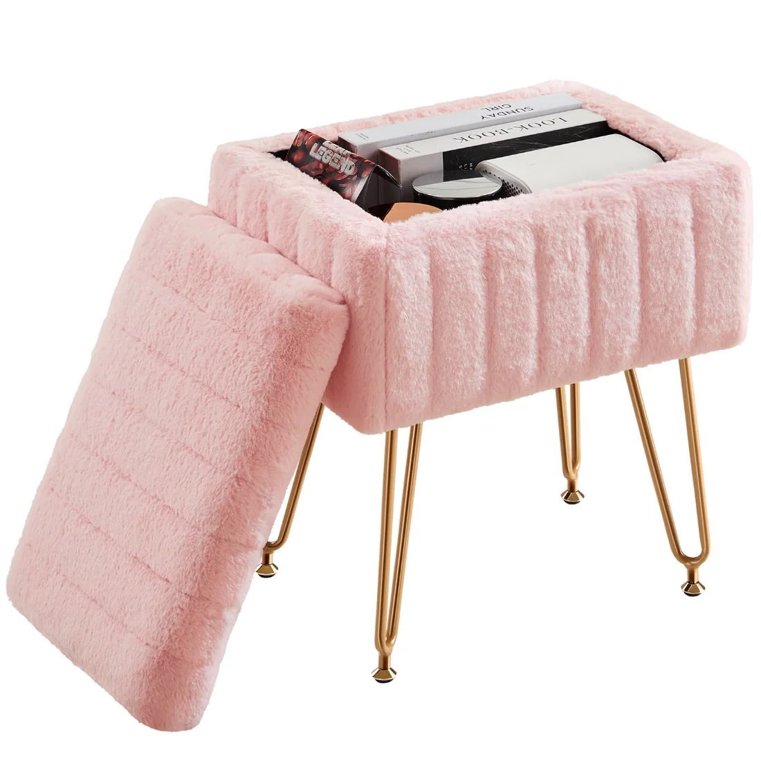 DUMOS Vanity Stool with Storage